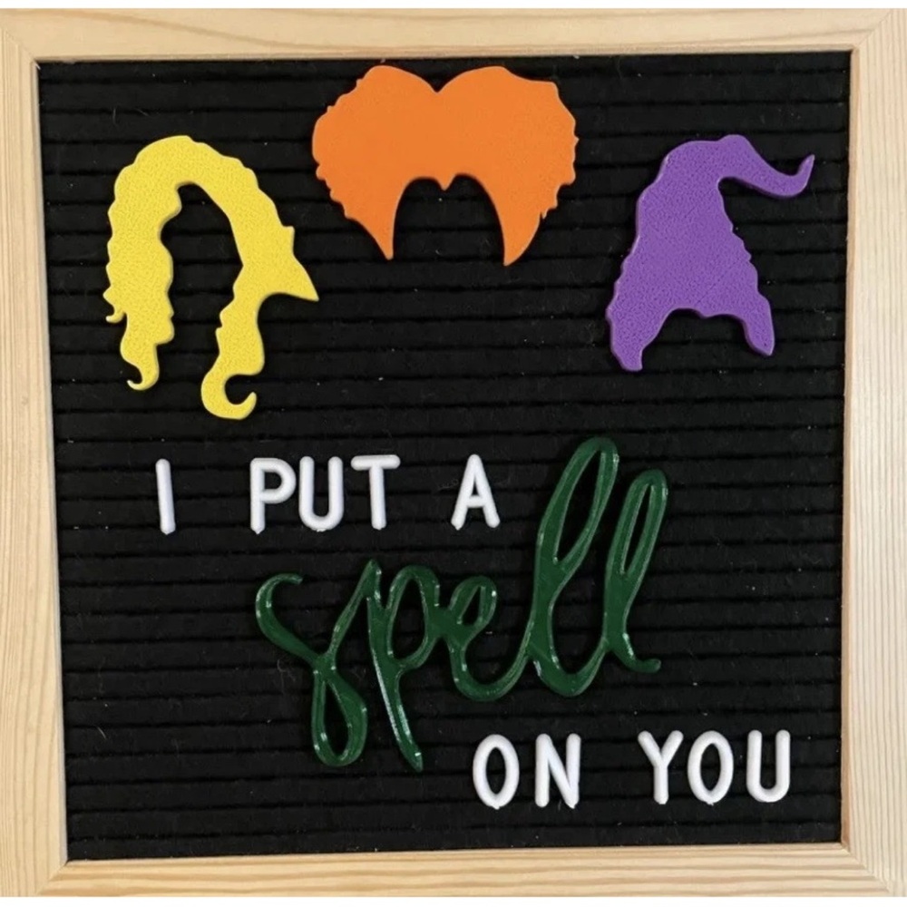 Hocus Pocus Inspired Letter Board Set